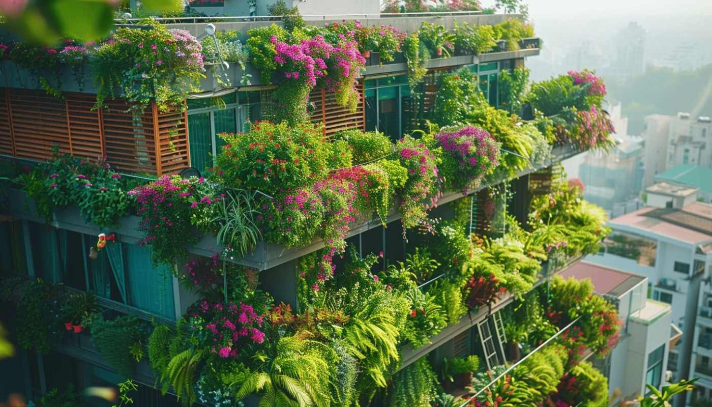 Toits verts et jardins suspendus intégrer la verdure en milieu urbain